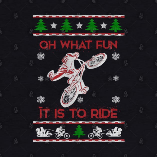 Mountain Bike Ugly Christmas Sweater by uglygiftideas